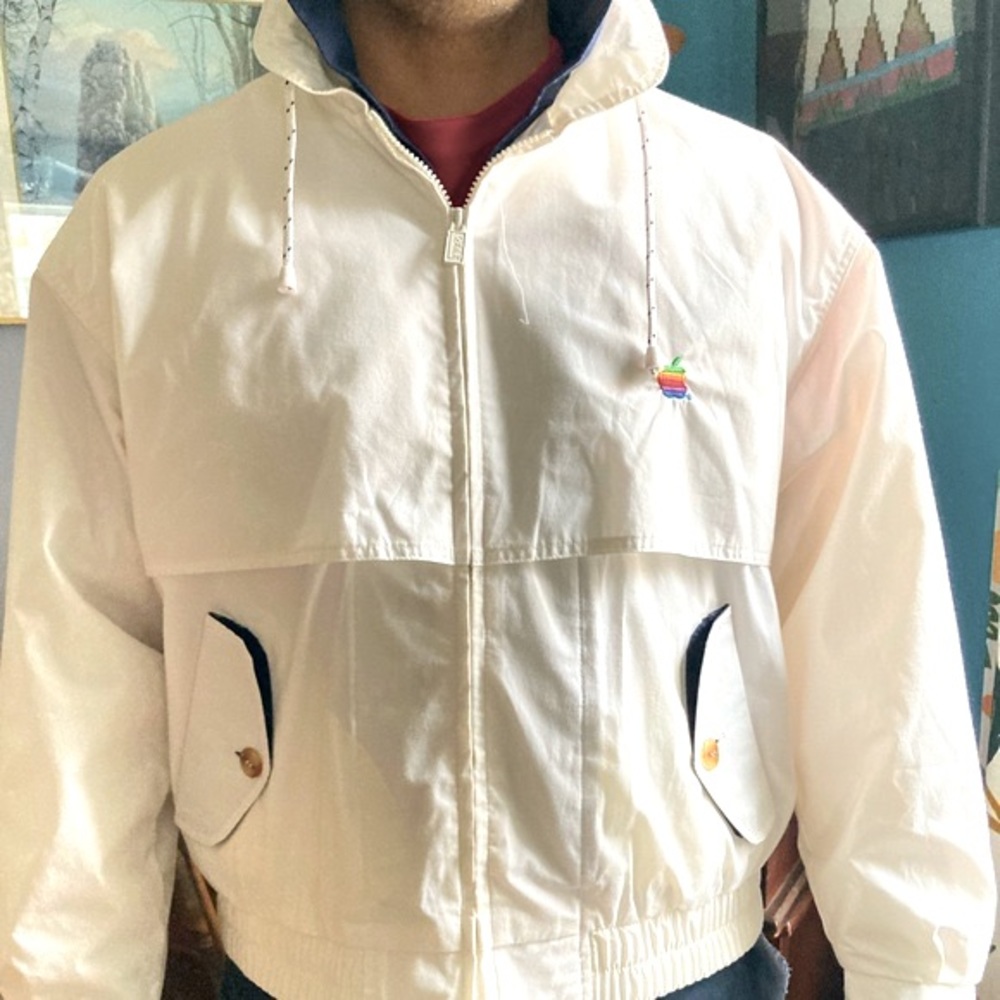 Vintage 90s Apple brand windbreaker jacket
